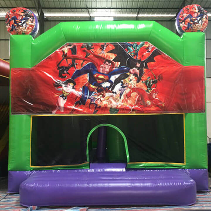 DC comics jumping castle
