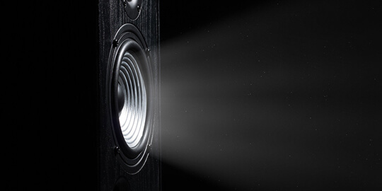 Stereo speaker for hire.