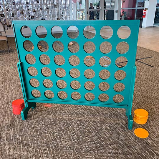 Giant connect four party game for hire.