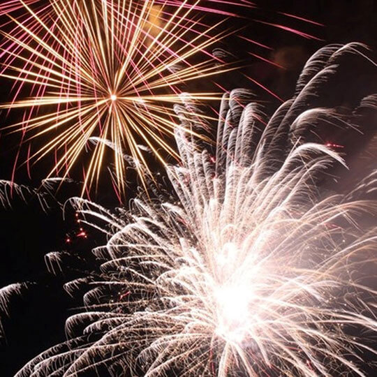 firework displays to hire for events.
